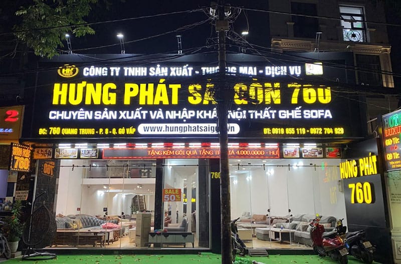 cửa hàng nội thất Hưng Phát Sài Gòn tại Gò Vấp