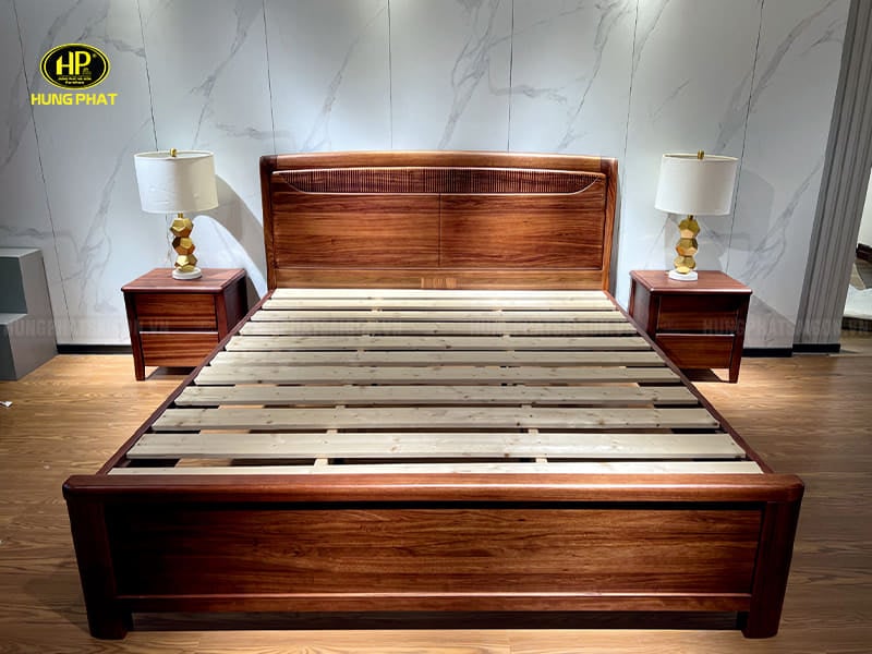 giường ngủ gỗ mun 3a11