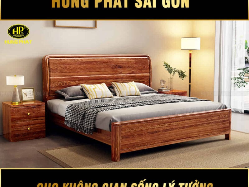 giường ngủ gỗ tự nhiên 2A91