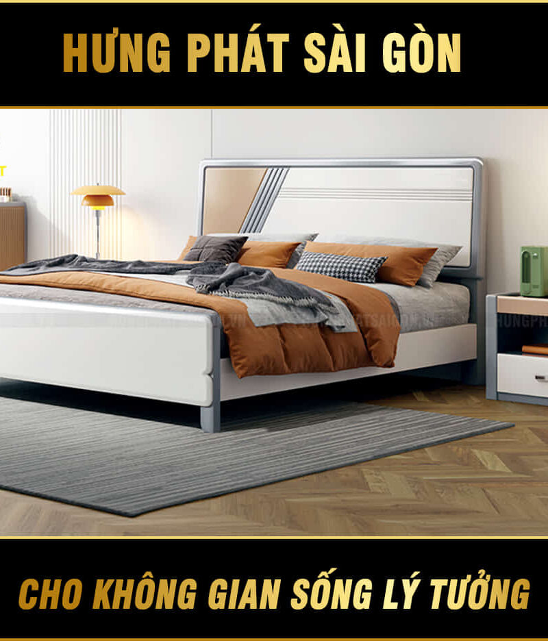 giường ngủ gỗ tự nhiên M655