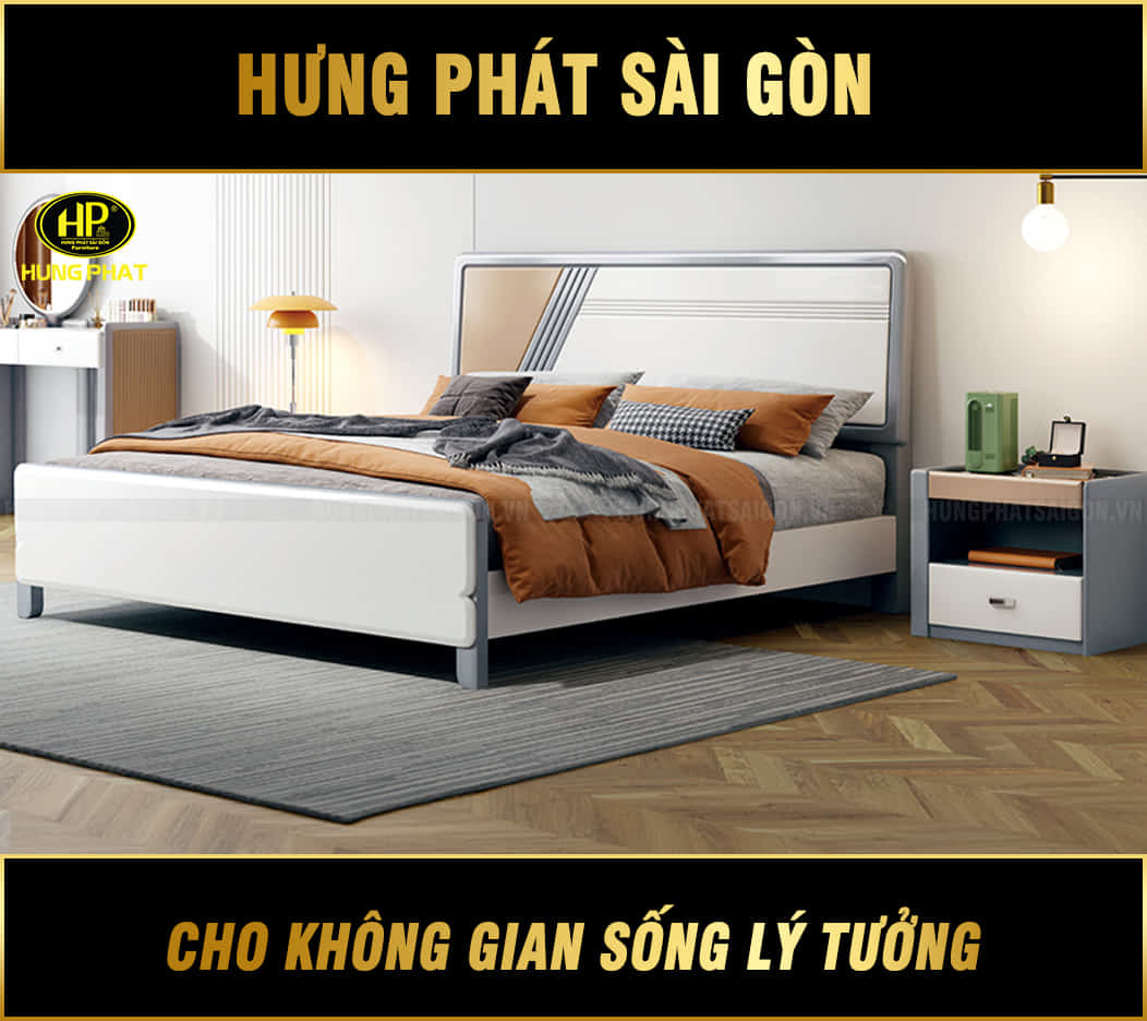 giường ngủ gỗ tự nhiên M655