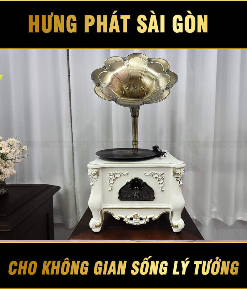 máy phát nhạc loa kèn cổ F1