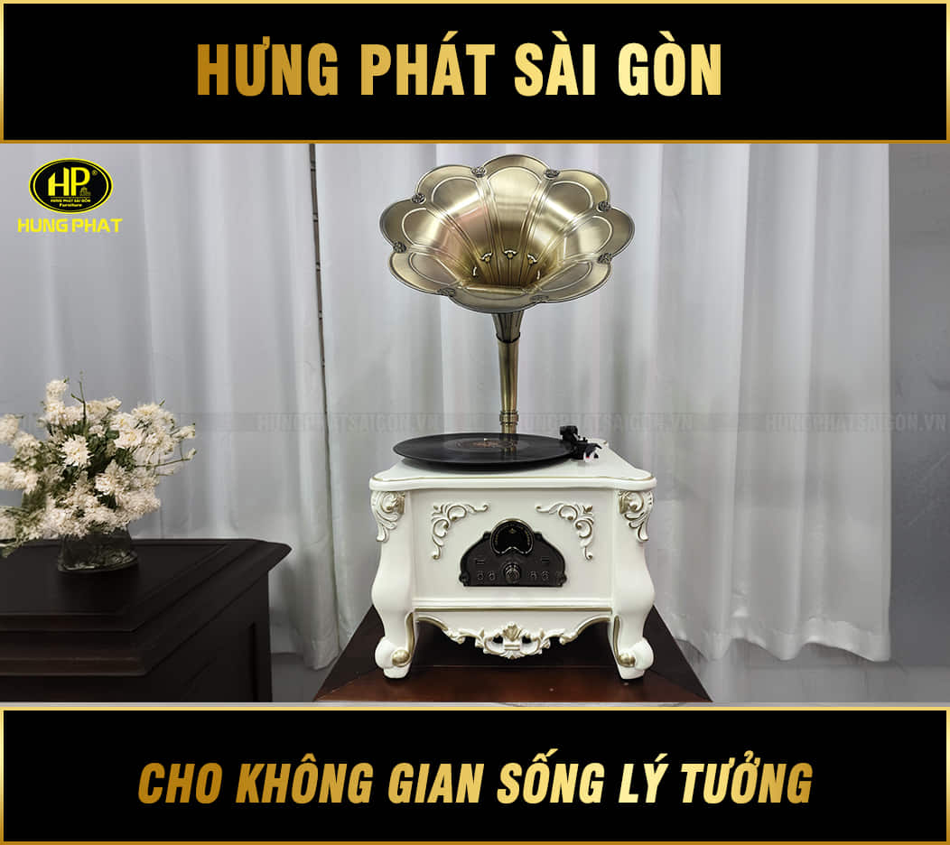 máy phát nhạc loa kèn cổ F1