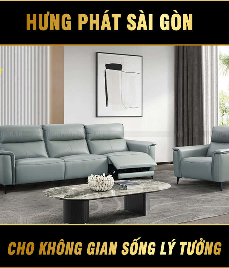 sofa da bò ý thư giãn chỉnh điện G903B