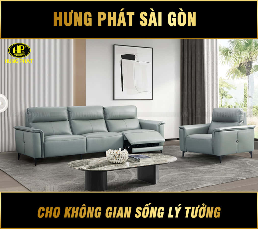 sofa da bò ý thư giãn chỉnh điện G903B