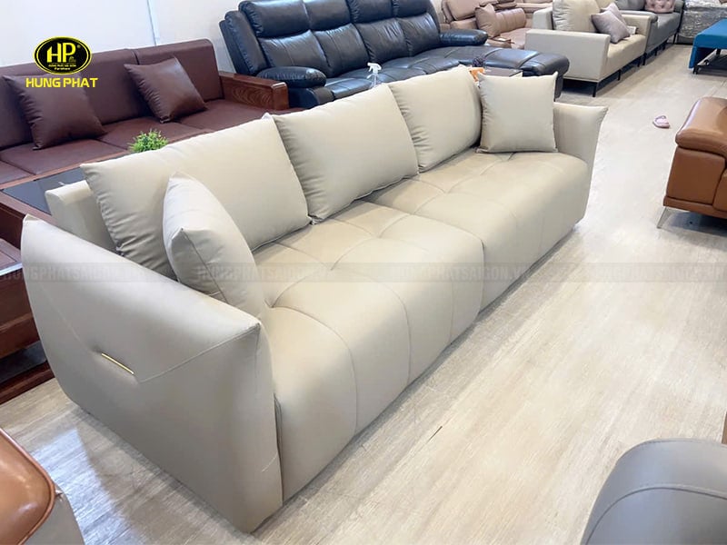 sofa băng da hiện đại h-332