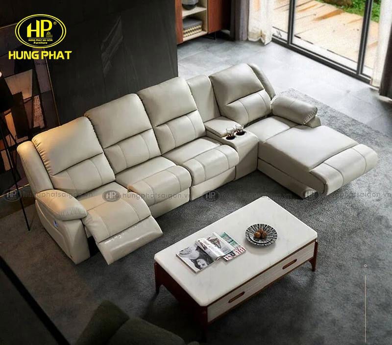 sofa da bò thư giãn S219