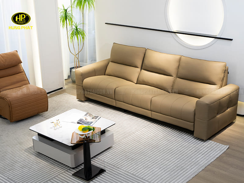 sofa da bò ý chỉnh điện GC-3027