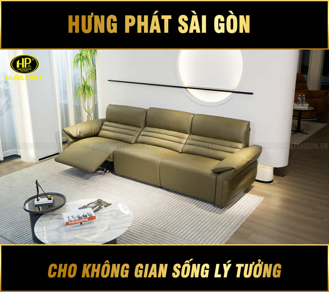 sofa da bò ý chỉnh điện GC-3060