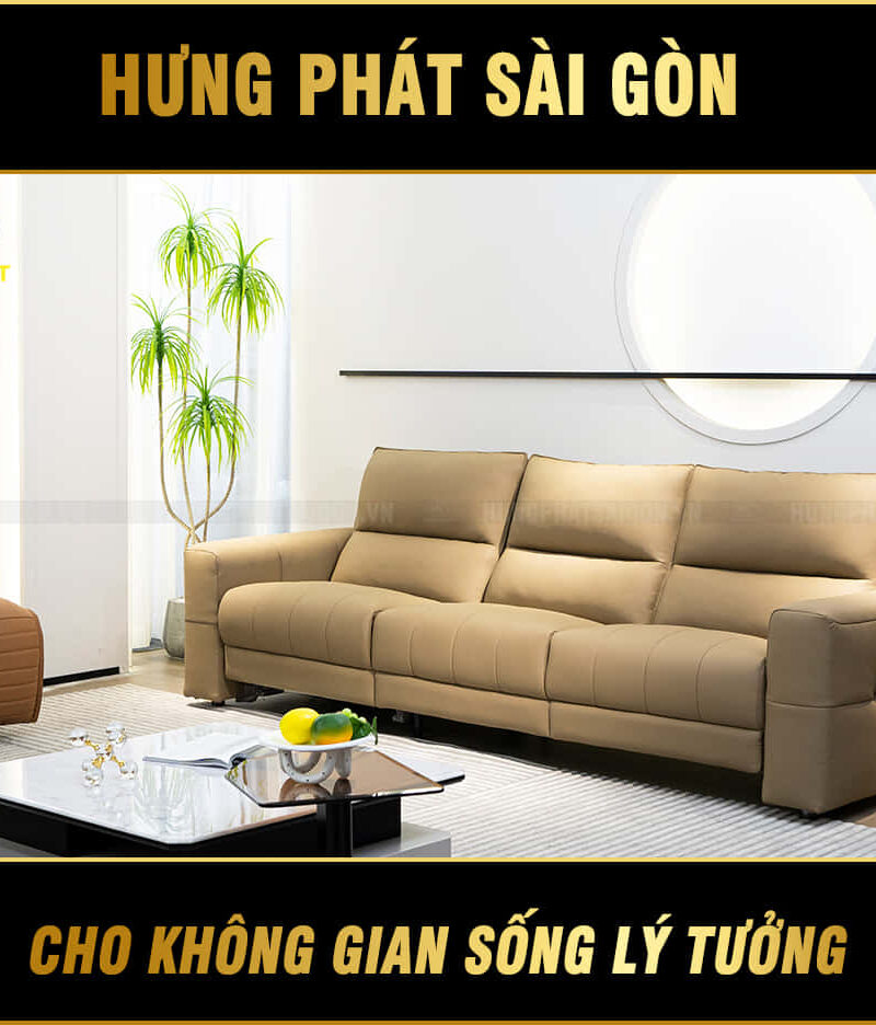 sofa da bò ý thư giãn chỉnh điện GC-3027