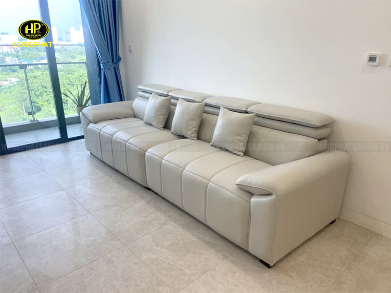 sofa da hiện đại H-334