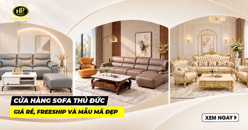 7 địa chỉ bán sofa Thủ Đức giá rẻ, freeship và mẫu mã đẹp
