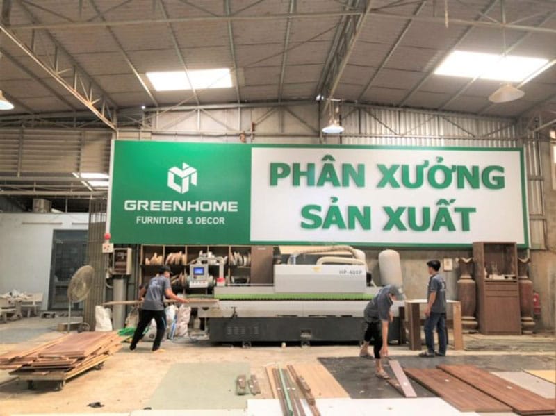 xưởng sản xuất GreenHome