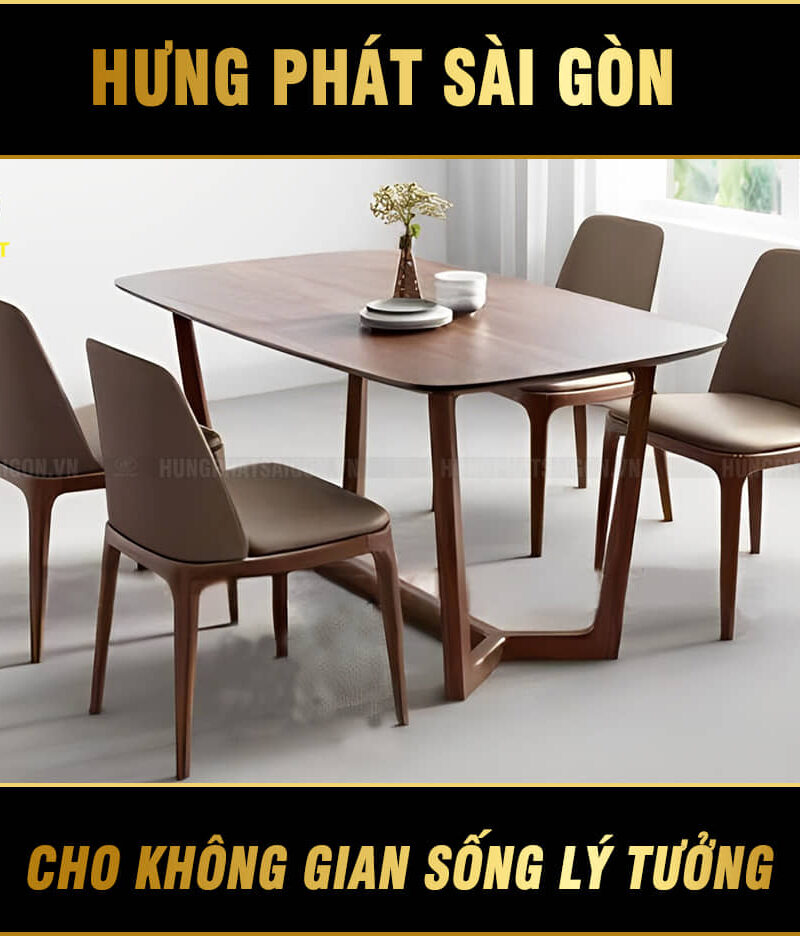 bàn ăn gỗ cao su đg-12