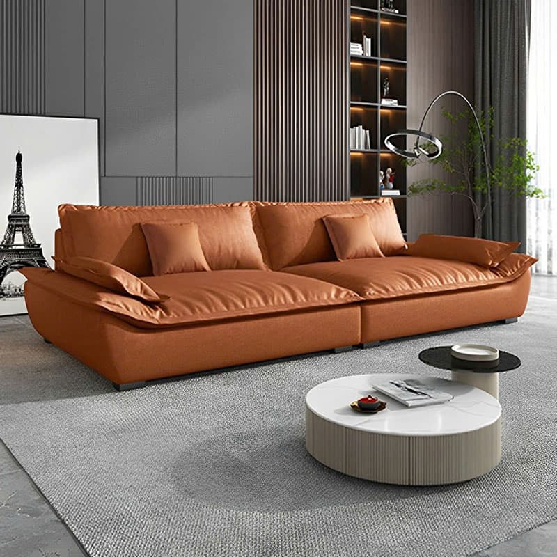 bày trí sofa kết hợp đèn trang trí và cây xanh