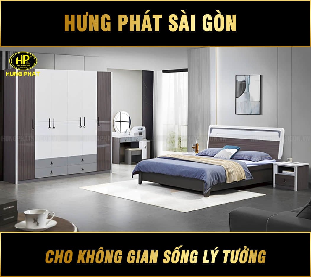 combo giường tủ cao cấp tp-9336