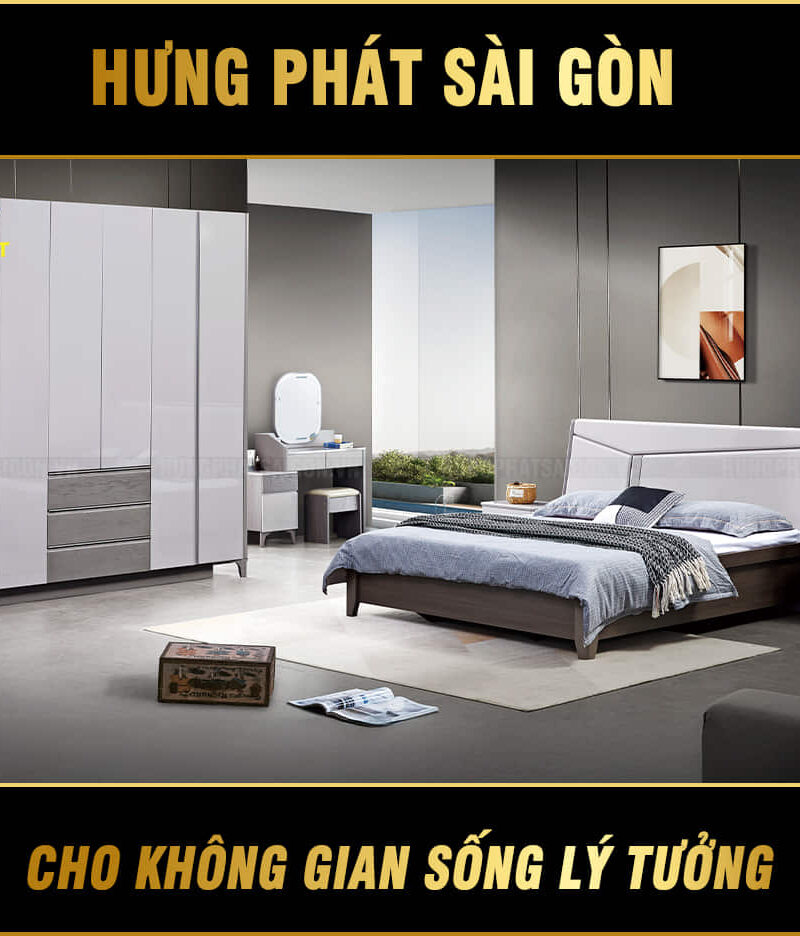 combo giường tủ hiện đại tp-9516c