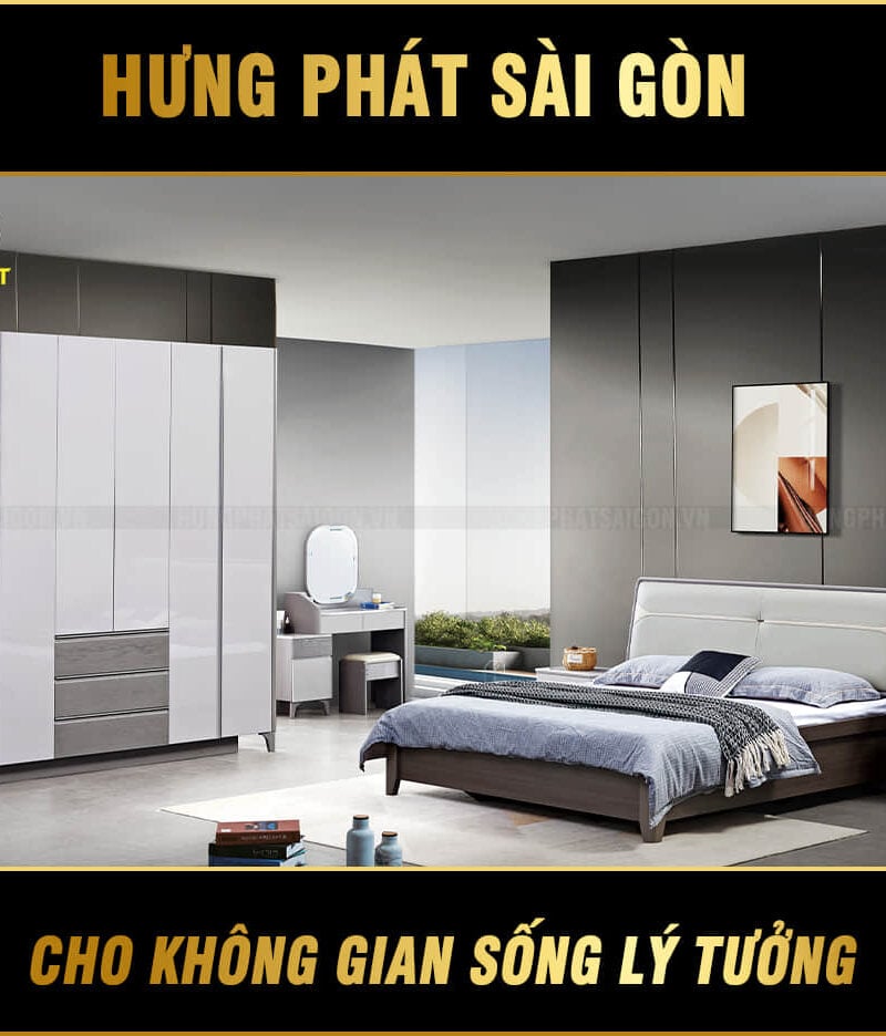 combo giường tủ hiện đại tp-9536