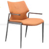 ghế ăn bọc da màu cam 1003-c