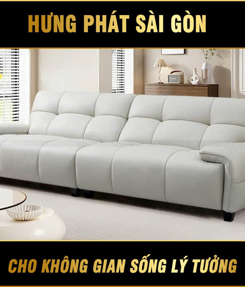 sofa băng da h-338