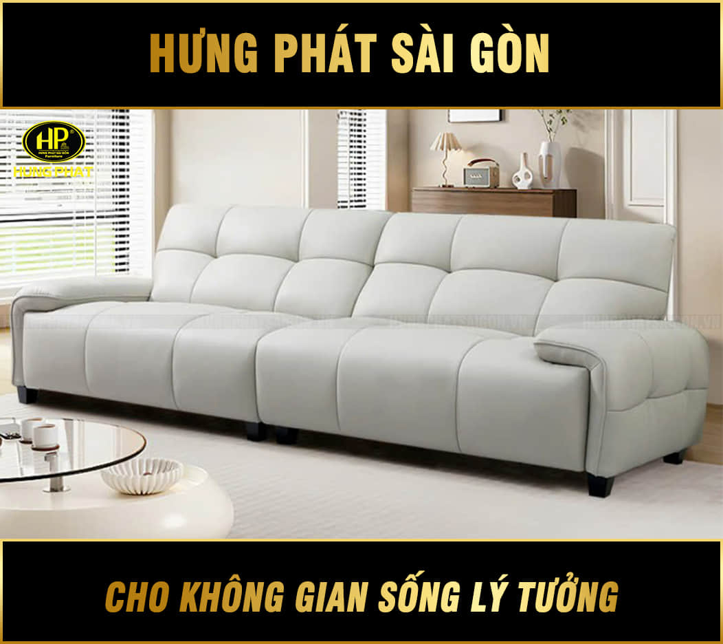 sofa băng da h-338