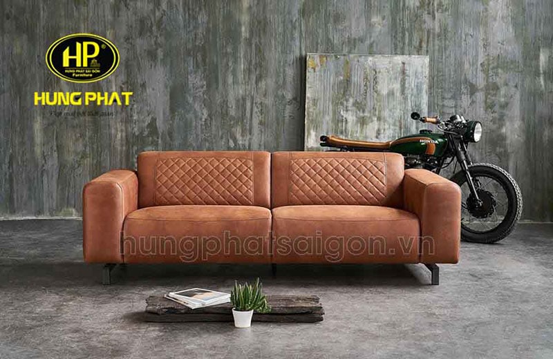 ghế sofa đôi bọc da sang trọng