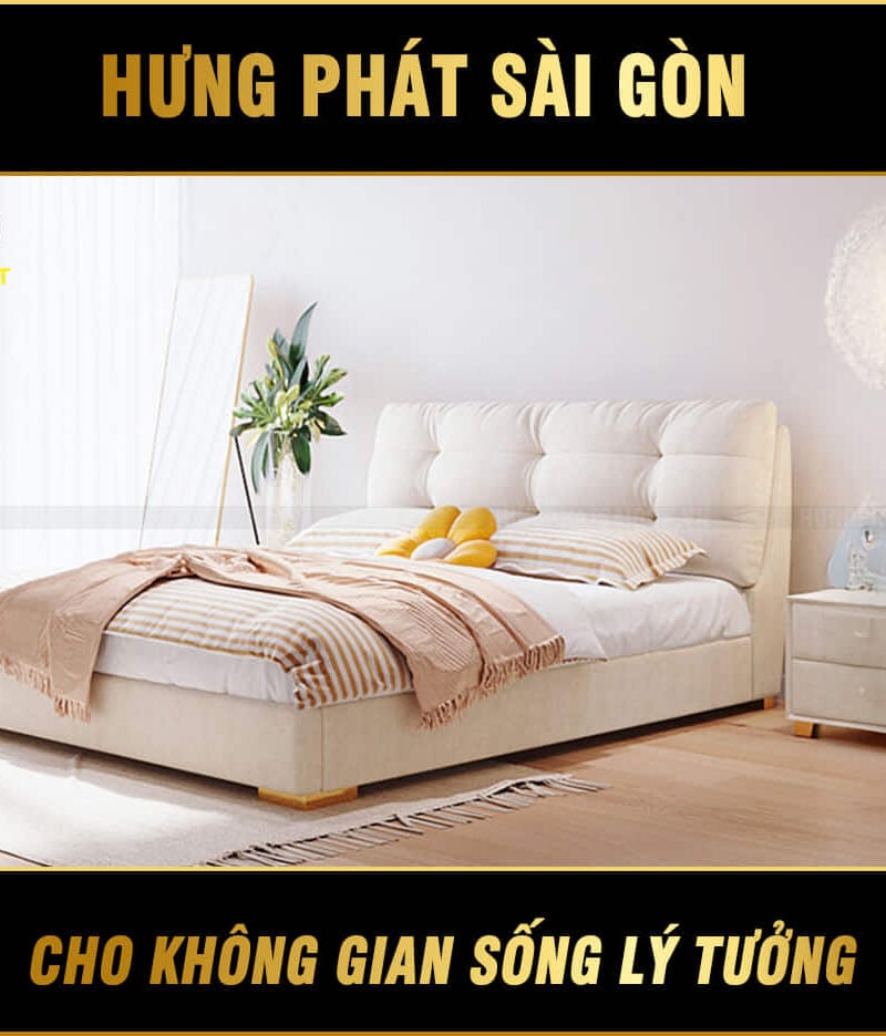 giường ngủ bọc da cao cấp gd-76