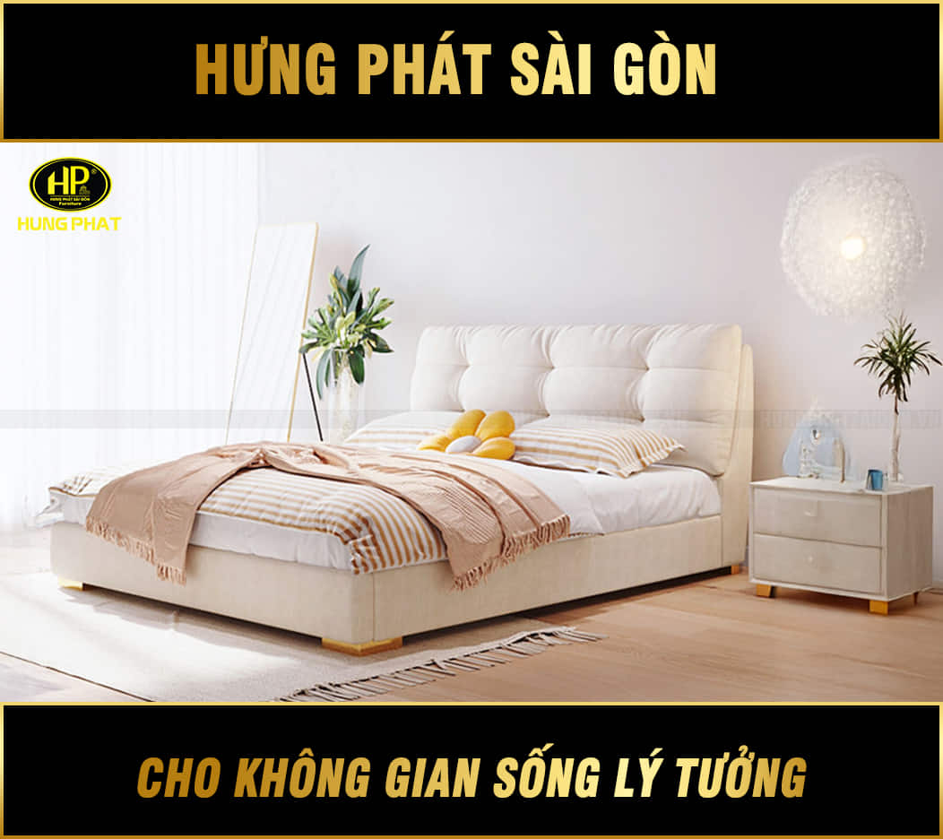 giường ngủ bọc da cao cấp gd-76