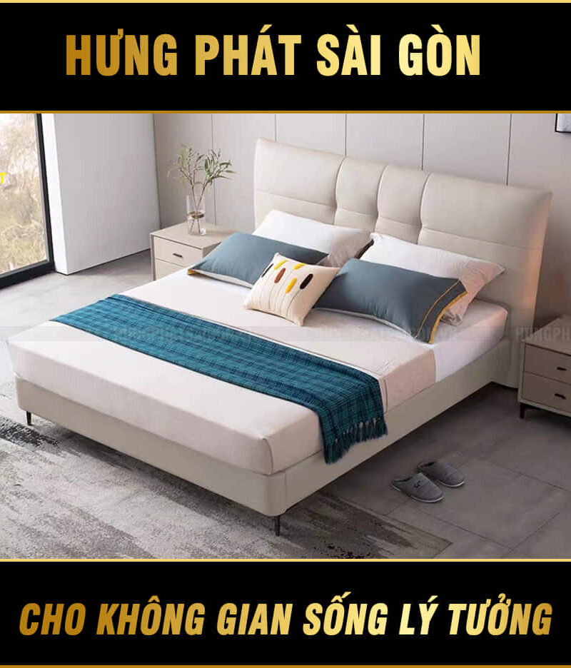 giường ngủ bọc da cao cấp gd-50