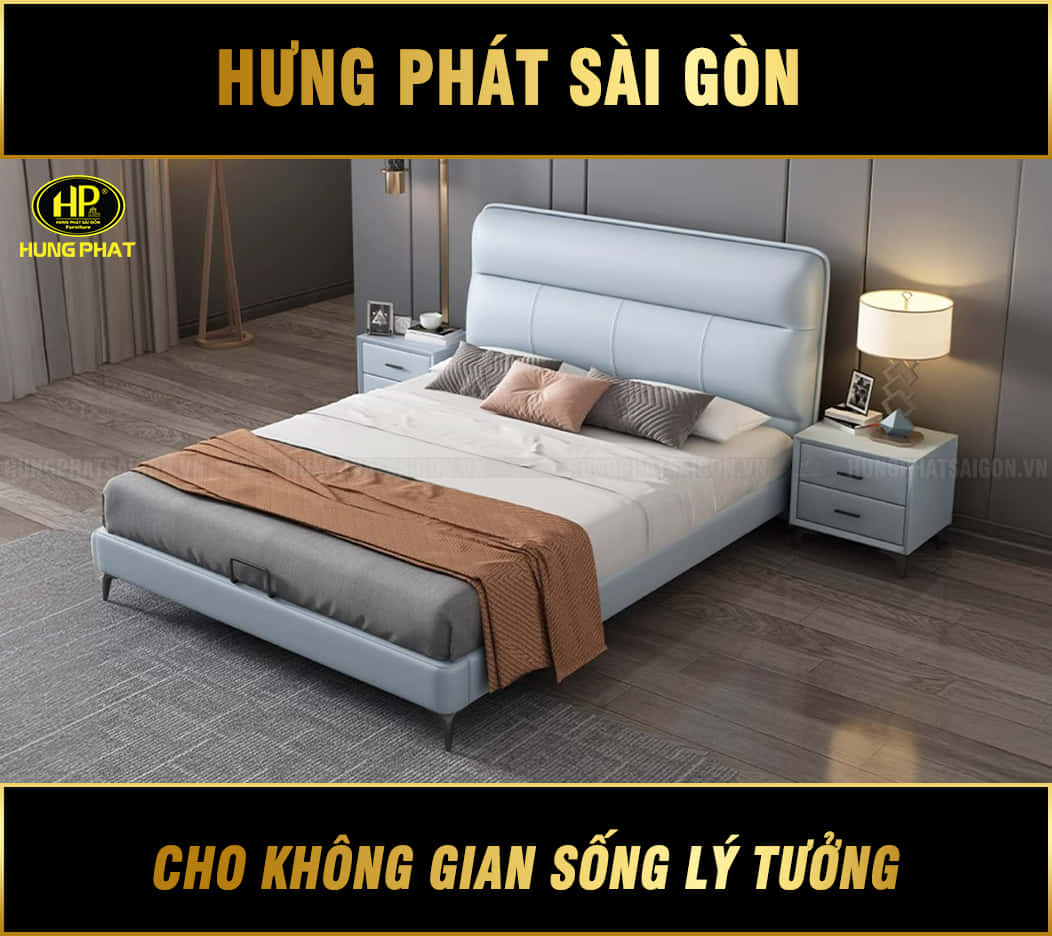 giường ngủ bọc da gd-52