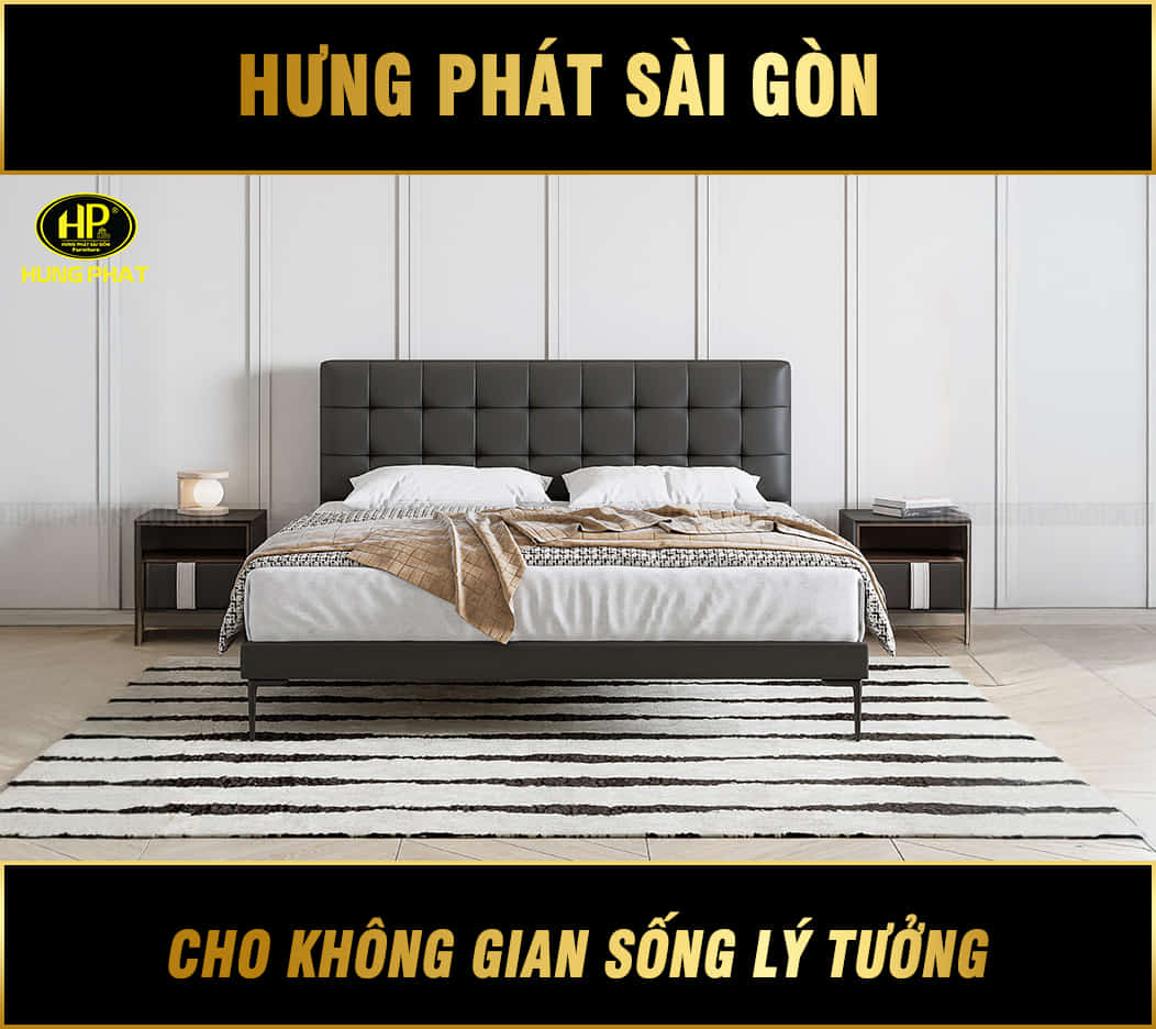 giường ngủ bọc da gd-59