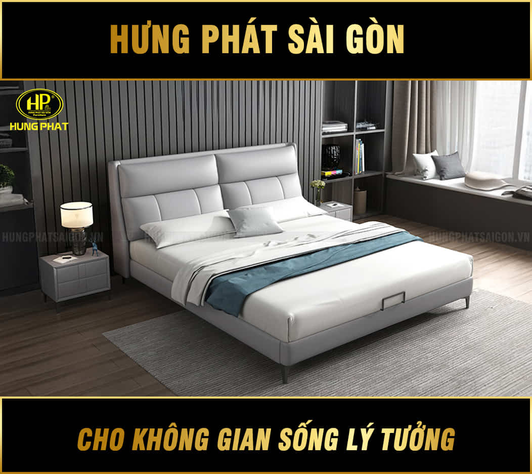 giường ngủ bọc da gd-72