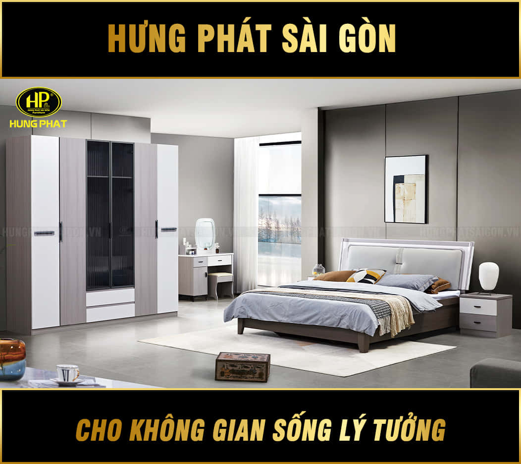 giường tủ hiện đại tp-9576