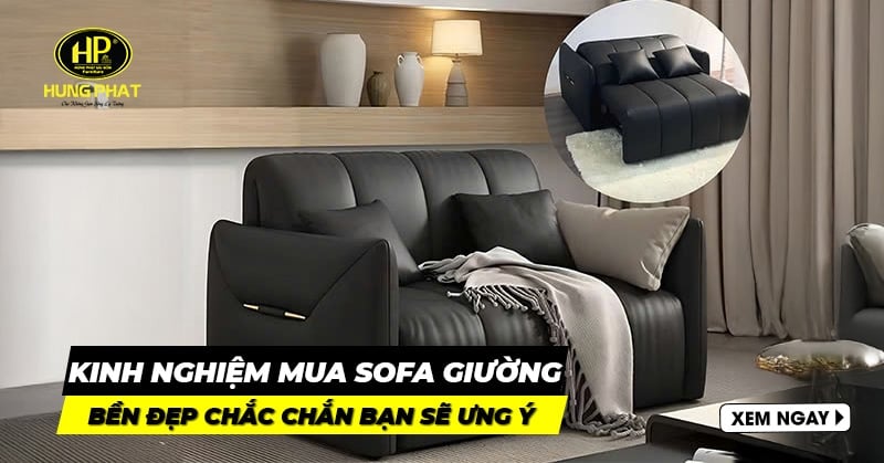 kinh nghiệm mua sofa giường