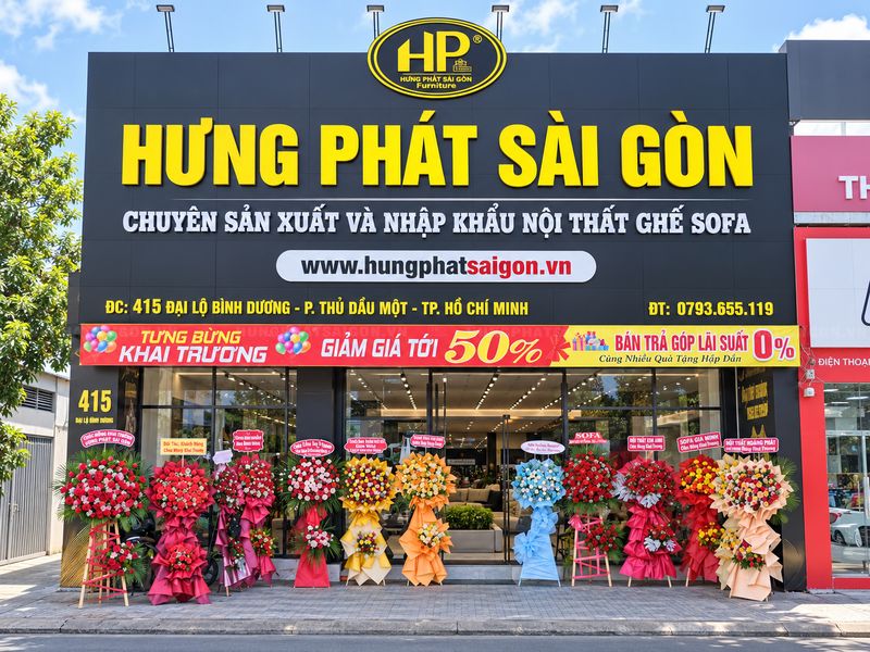 nội thất hưng phát sài gòn chi nhánh bình dương