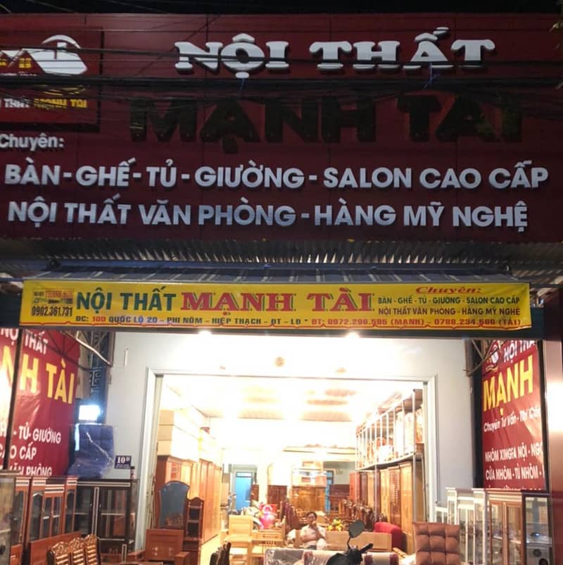 cửa hàng nội thất mạnh tài