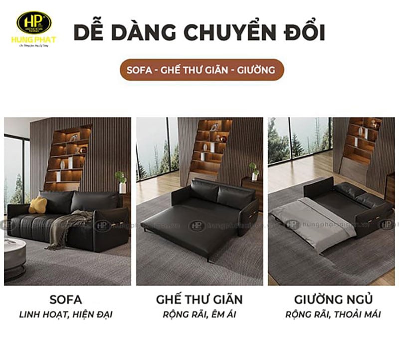 sofa bật ra thành giường thông minh GK-27