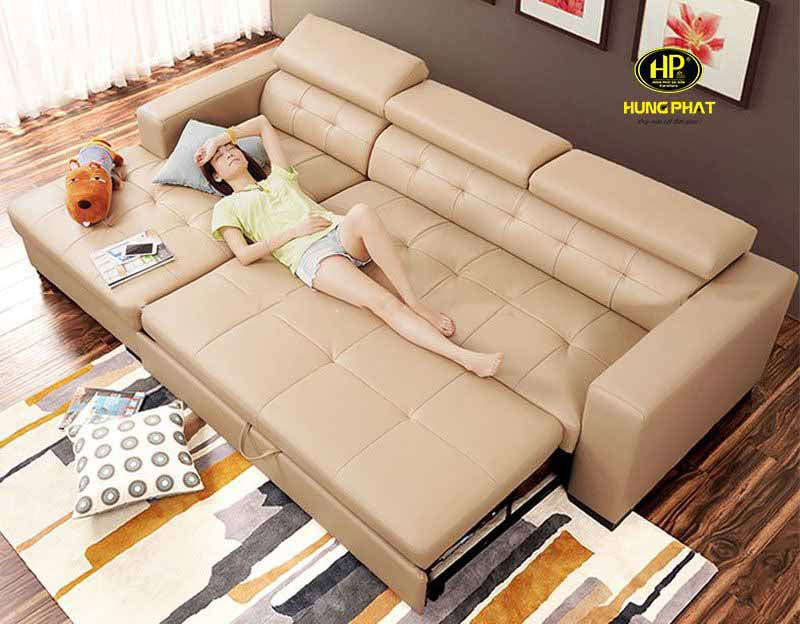 sofa giường chữ L tạo nên sự thoải mái khi sử dụng