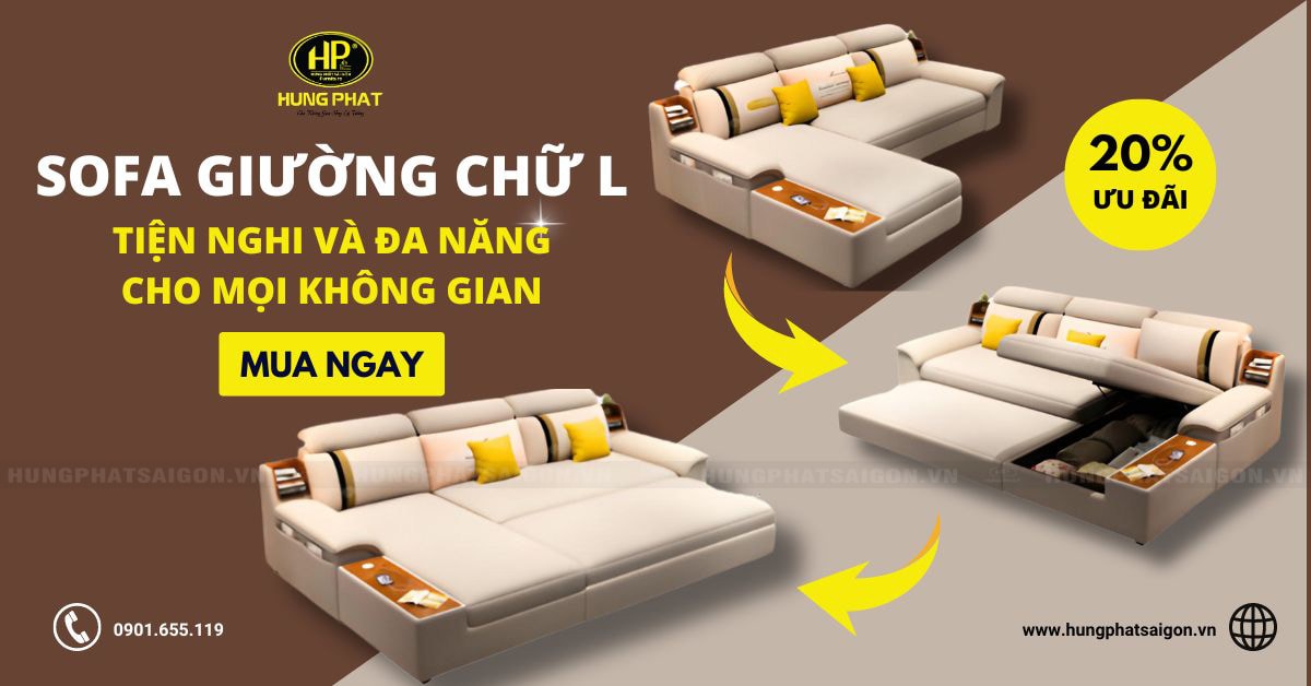 sofa giường chữ l