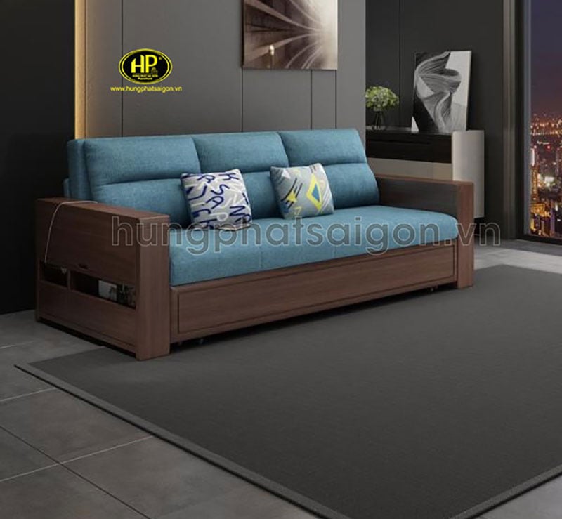 sofa giường gỗ có tính thẩm mỹ cao