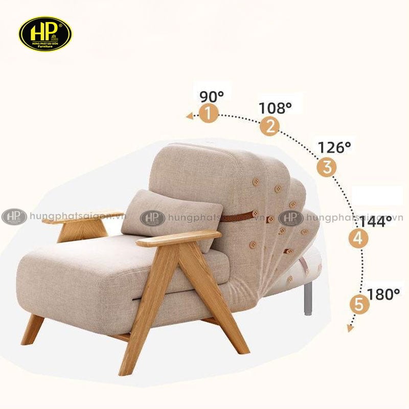 sofa giường gỗ nhập khẩu cao cấp gk-619