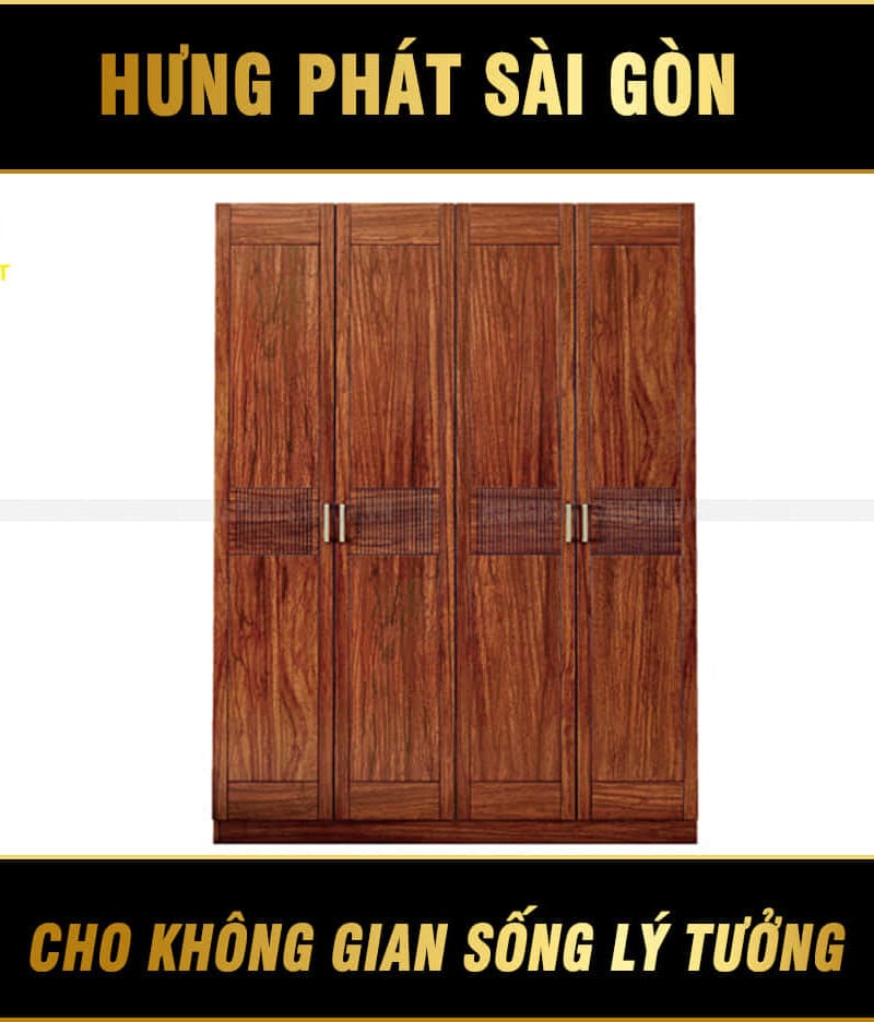 tủ quần áo 4 cánh hiện đại 2d01-b