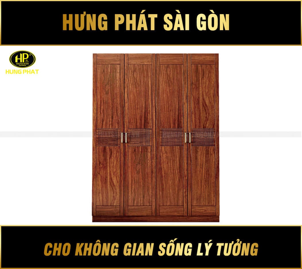 tủ quần áo 4 cánh hiện đại 2d01-b