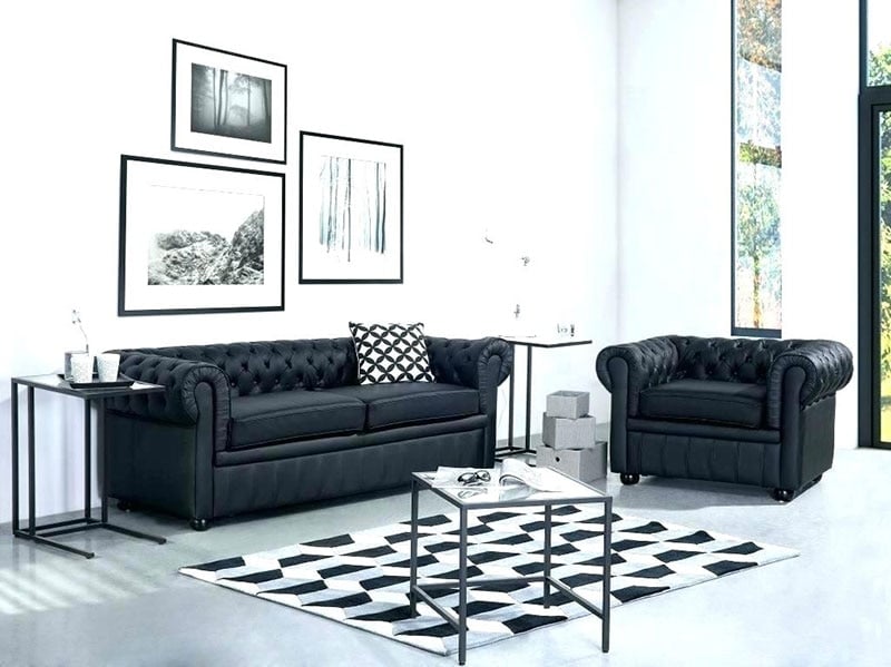 chọn chất liệu ghế sofa màu đen phù hợp