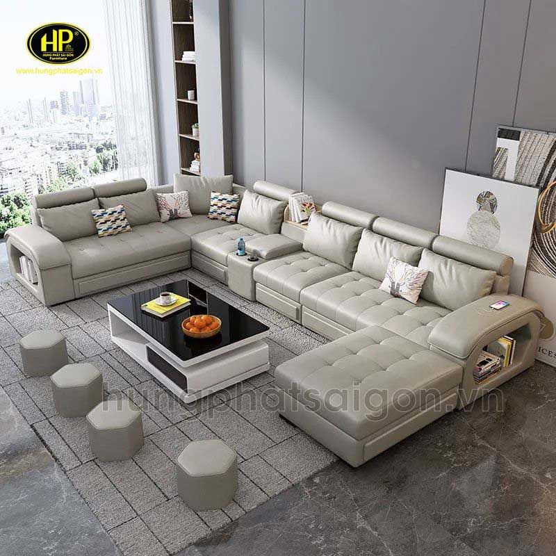 đặt sofa ở vị trí trung tâm để tạo điểm nhấn