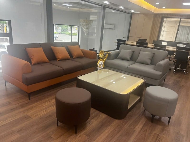 ghế sofa dài 2m tạo sự chuyên nghiệp cho công ty