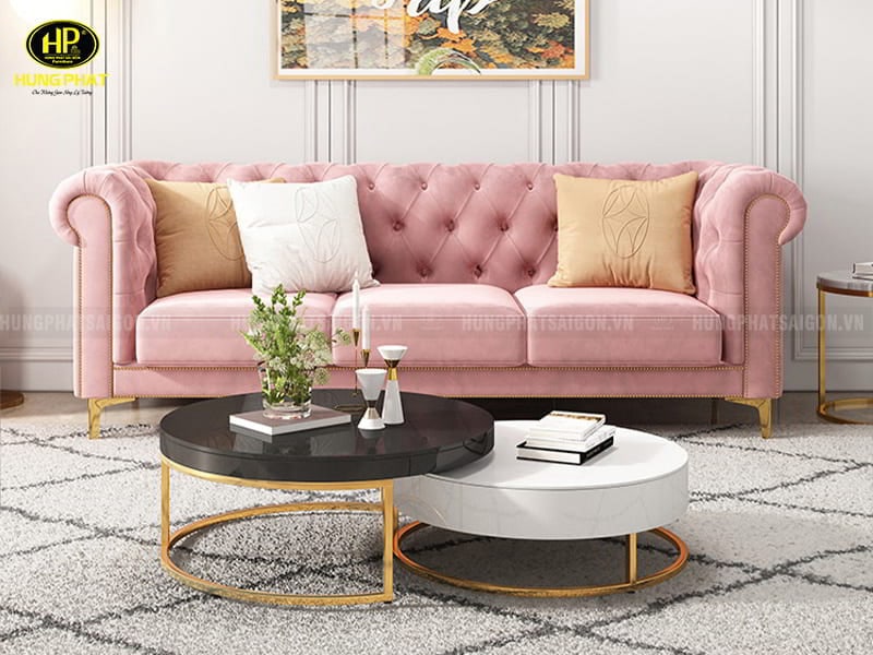 ghế sofa chất liệu vải sang trọng cho salon