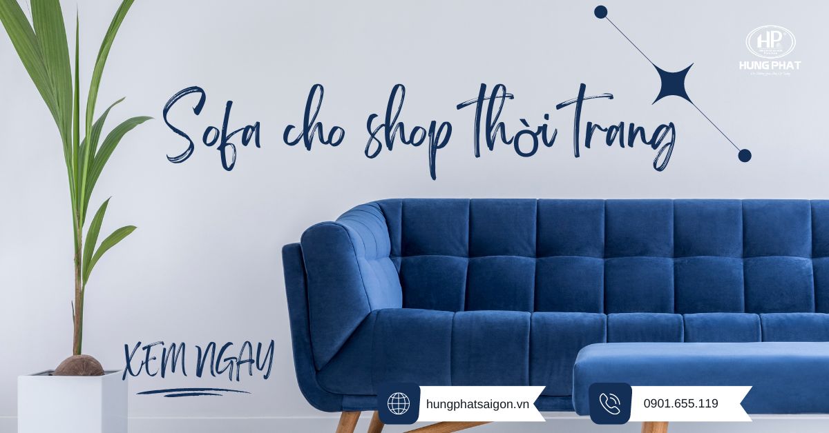 ghế sofa cho shop thời trang