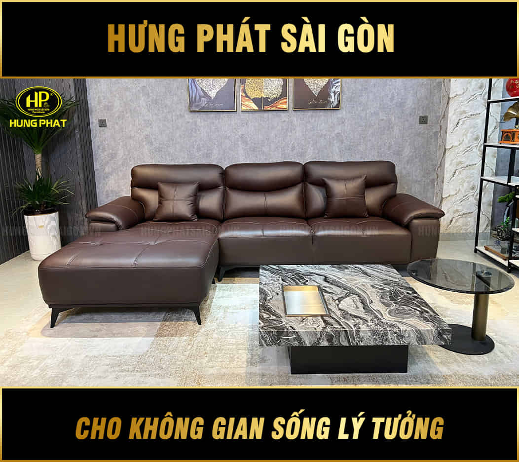 ghế sofa da bò góc l h-8275n