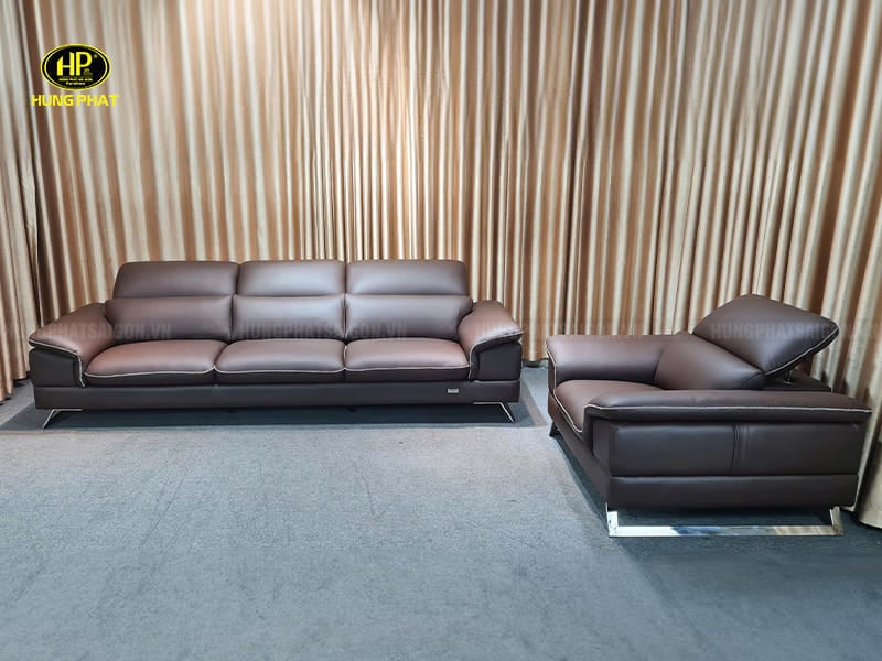 ghế sofa da bò ý hiện đại torino s03